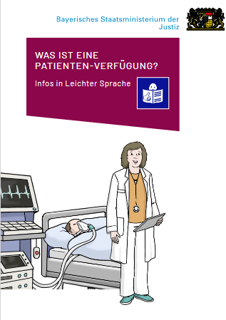 Logo der Broschüre zur Patientenverfügung in leichter Sprache